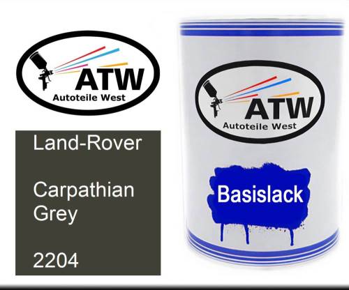 Land-Rover, Carpathian Grey, 2204: 500ml Lackdose, von ATW Autoteile West.